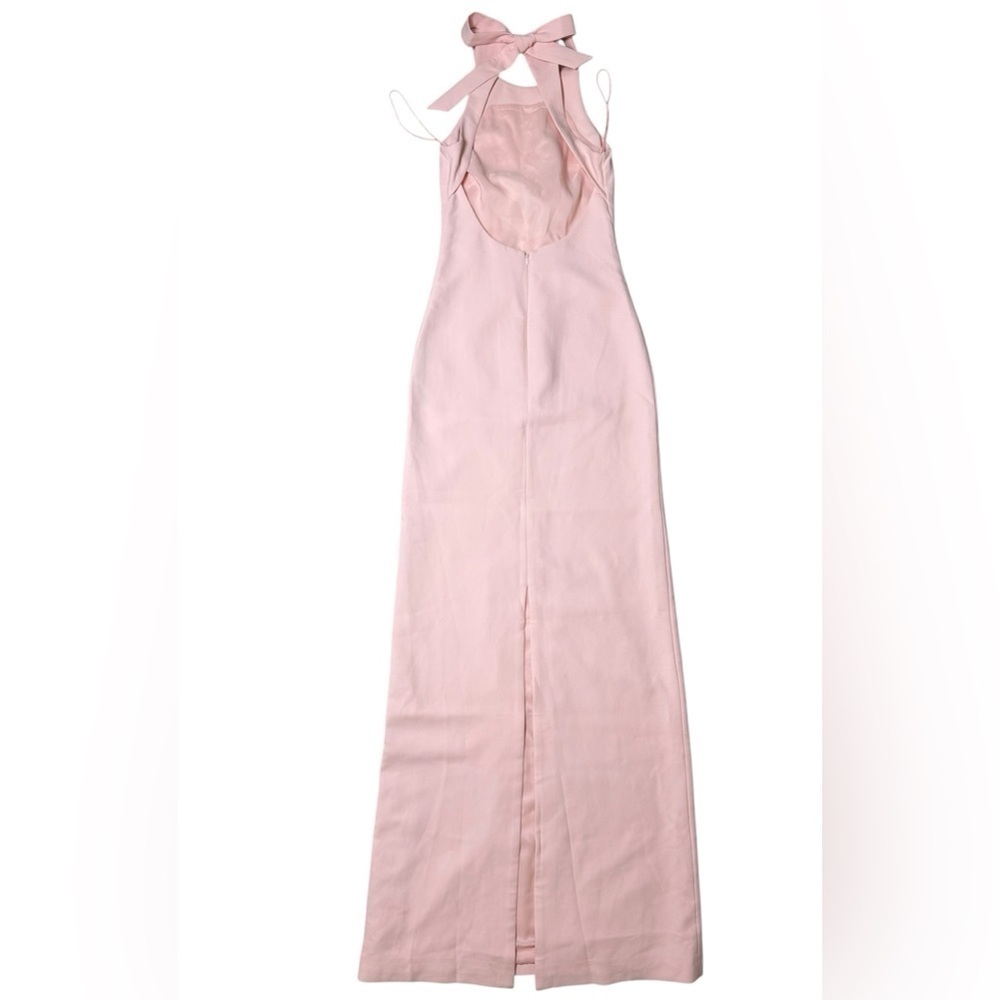 Elizabeth and James Blush Orley Bow Back Maxi Gown size 2 in excellent condition - Picture 10 of 10
